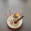Portavelas de Cemento | Quemador de Salvia y Palo Santo 2en1