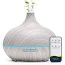 Difusor Humidificador Ultrasónico 500ml con Luces LED y Control Remoto
